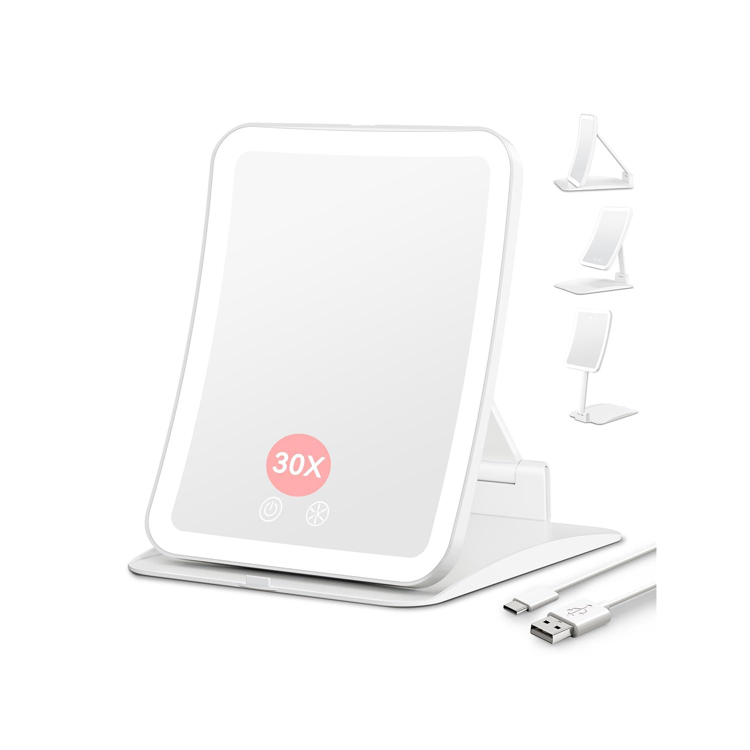 Auxmir Miroir Maquillage Lumineux Rechargeable