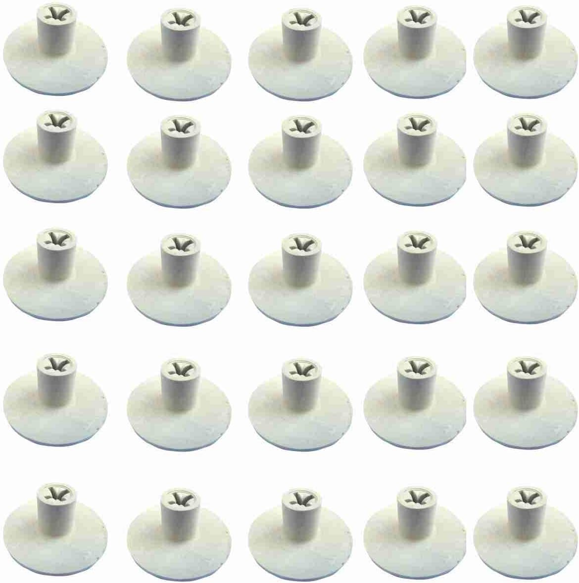 Golf Rubber Tee's - White Criss Cross Tee Peg - Pack of 25