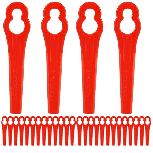 SGERUFZ 30 Pcs Lames de Rechange pour Coupe-Bordure sans Fil Lame en Plastique Compatible avec débroussailleuse