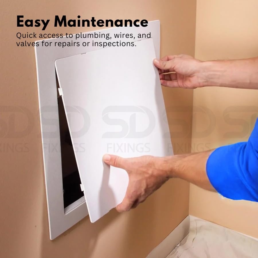 Self Adhesive Access Panel For Drywall, 6 X 6 Inch Reinforced Access