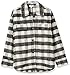 The Drop Women's @spreadfashion Oversized Shirt Jacket, Black/Ivory Plaid, S