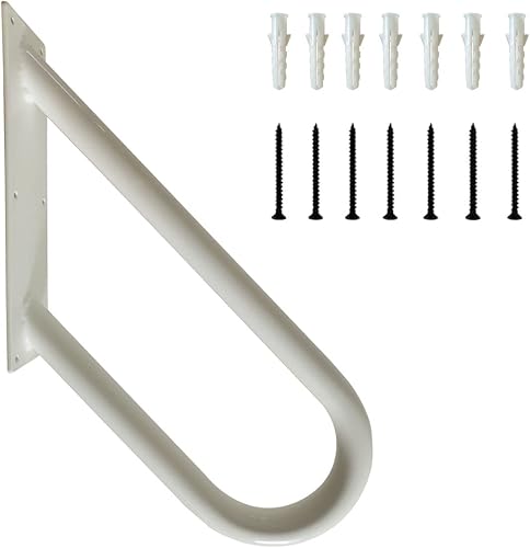 Pasamanos negro en forma de U estilo minimalista montado en la pared para 1-3 escalones diseño antioxidante de revestimiento exterior adecuado para