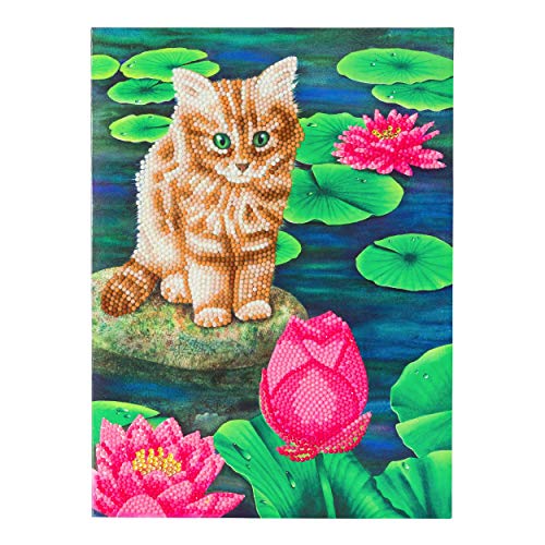 Craft Buddy Diamond Painting DIY Giant 29cm x 21cm Crystal Card Kit (Lily's Pond)