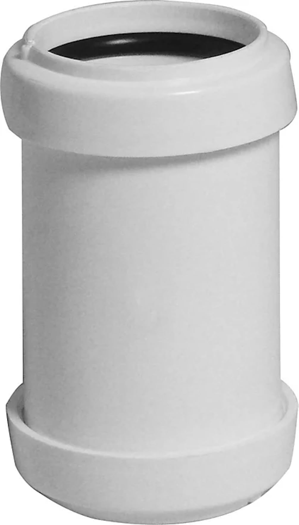 WP08W FloPlast 40mm Straight Coupling Push Fit Waste Pipe White