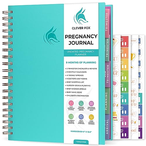 Clever Fox Pregnancy Journal & Memory Book - Pregnancy Planner & Notebook for Expecting Moms – Baby Keepsake