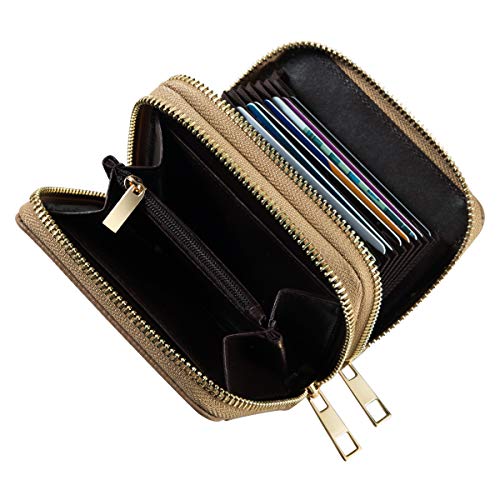 Credit Card Case Holder Wallet with ID Window Zipper Small4