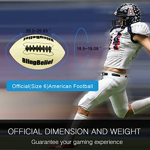 Image of Super Bright Glow in The Dark Baseball,Soccer Ball,Volleyball,Football, Light Up Luminous Baseball, Official Size and Weight Football, Recreational Use Practice Volleyball
