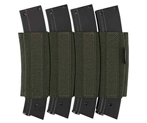 Porte revues quadruple MP7 MP5 vert clair avec fermeture crochet KRYDEX