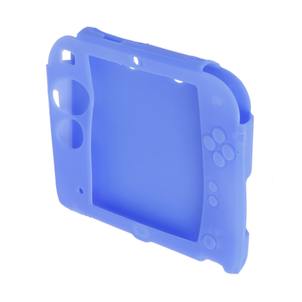Générique Etui Housse Coque de Protection en Silicone pour 2DS - Bleu