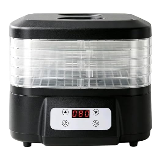 Food Dehydrator with Digital Timer, 6 Tier, BPA Free, Overheating Protection, Food Grade, Blue