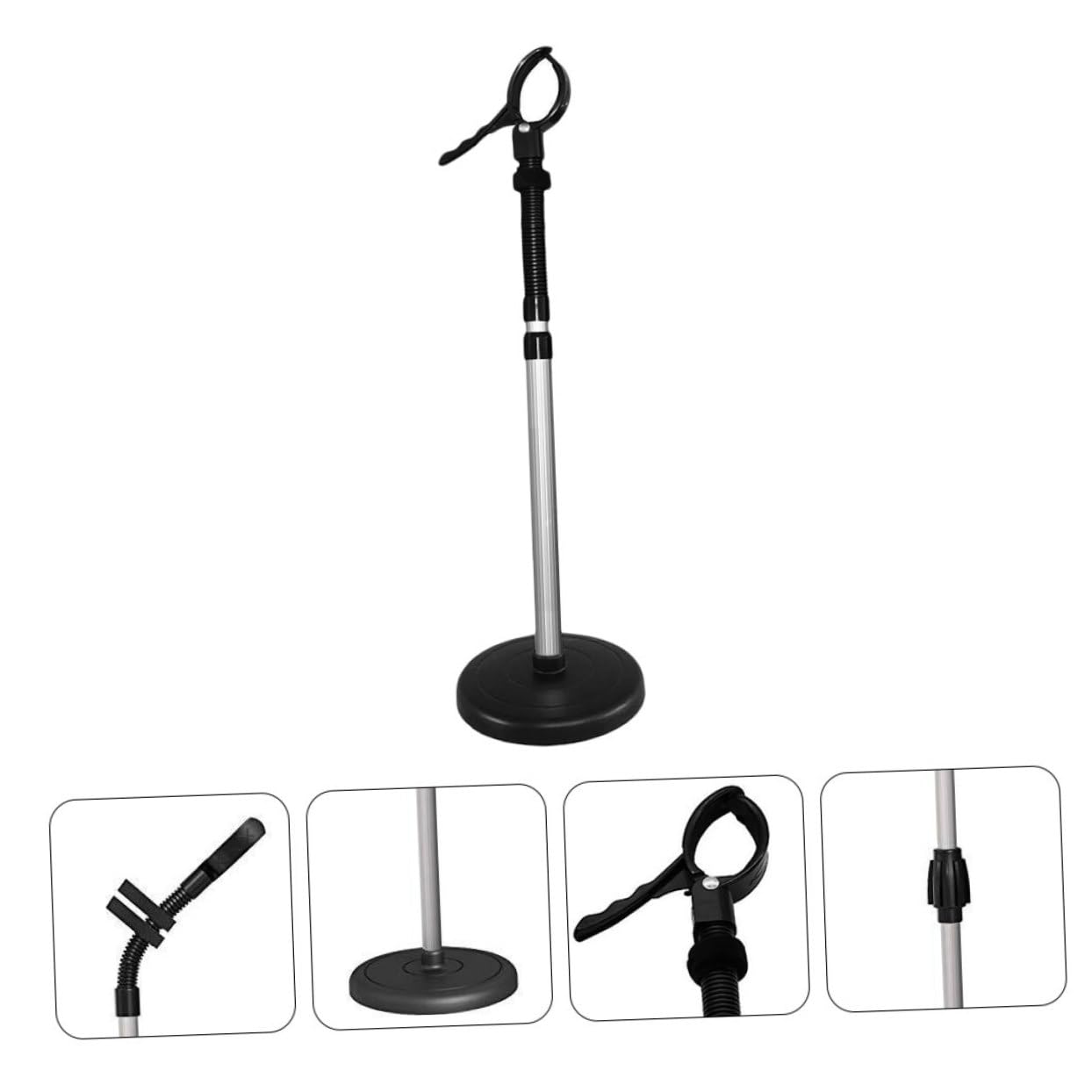 BESTYASH Soporte para Secador de Pelo Giratorio 360 Grados Soporte de Almacenamiento Inoxidable Organizador para Peluquería para Salones y