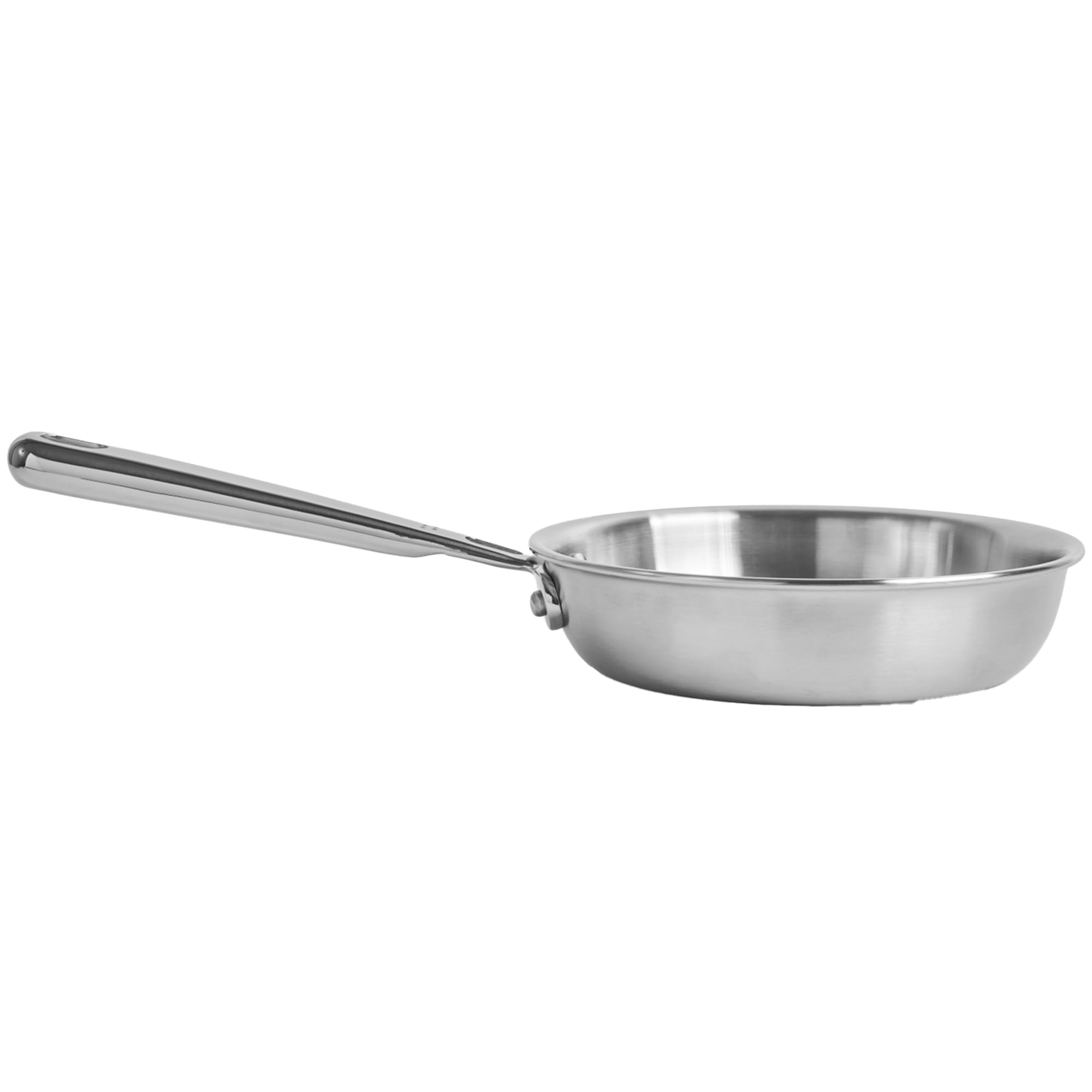 Misen 5-Ply Stainless Steel 6" Frying Pan - Professional Cookware for Induction, Gas and Electric - Dishwasher Safe, Oven Safe to 800°F - Durable, Versatile, Even Heating