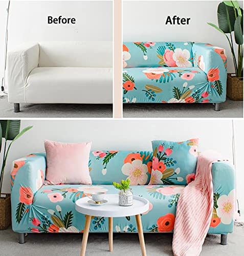 Funda para sofá elástica estampada color N talla 1S protector completo de muebles 4