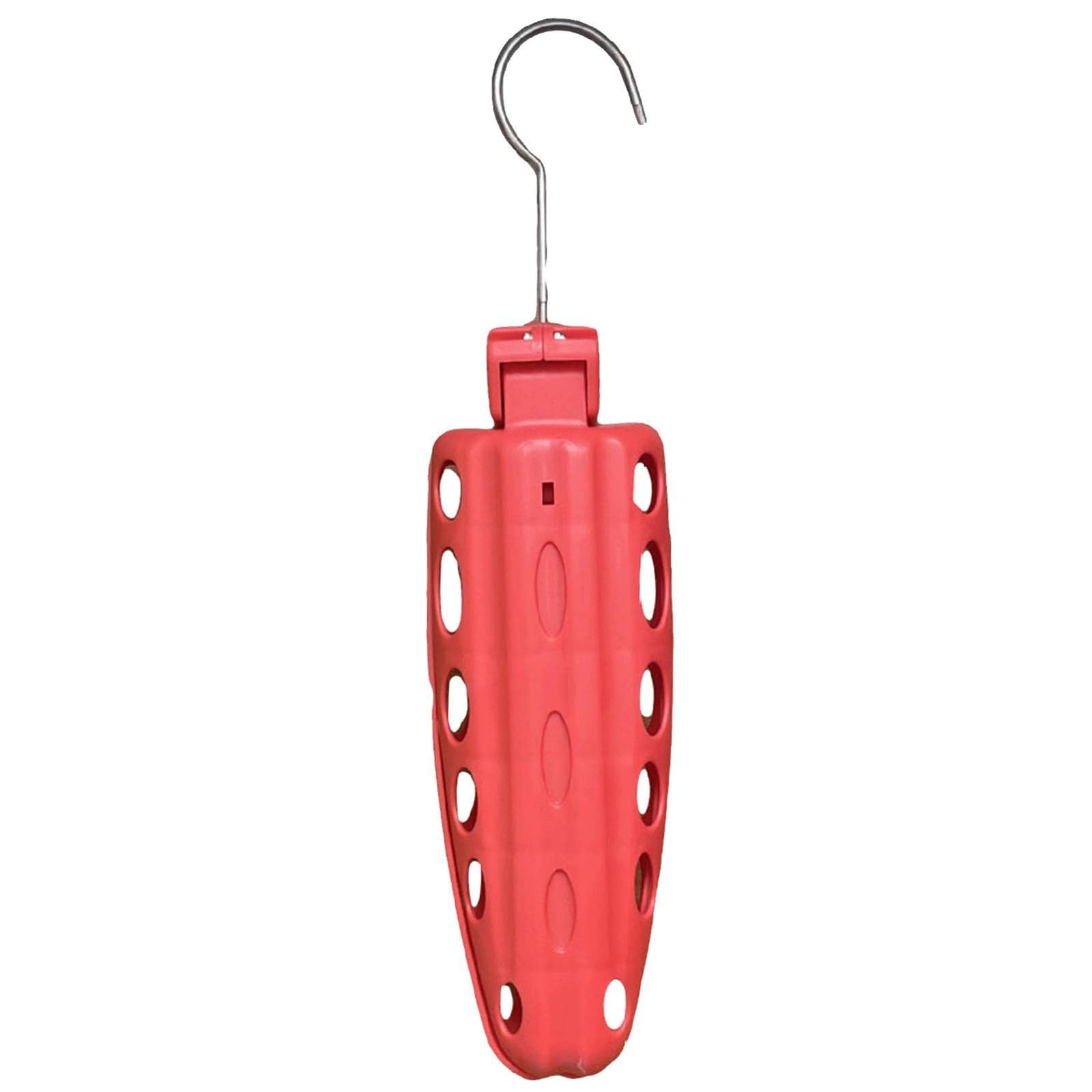 Perchas, Percha Neopreno ABS Calado Plegable Multicolor(Red)