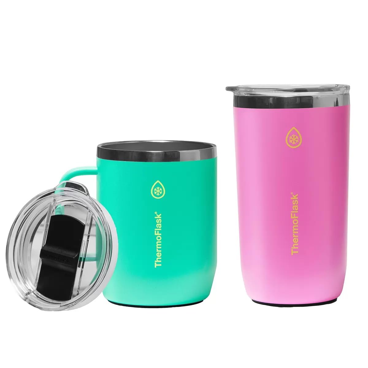 Amazon.com: ThermoFlask Insulated Coffee Mugs, Set of 2, 15 and