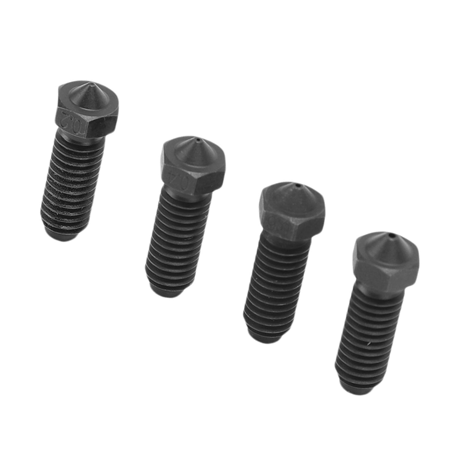 40 boquillas de acero endurecido aptas para 3 piezas de repuesto de impresora 3D Combo S1 0,2 0,4 0,6 0,8mm Kit de boquillas