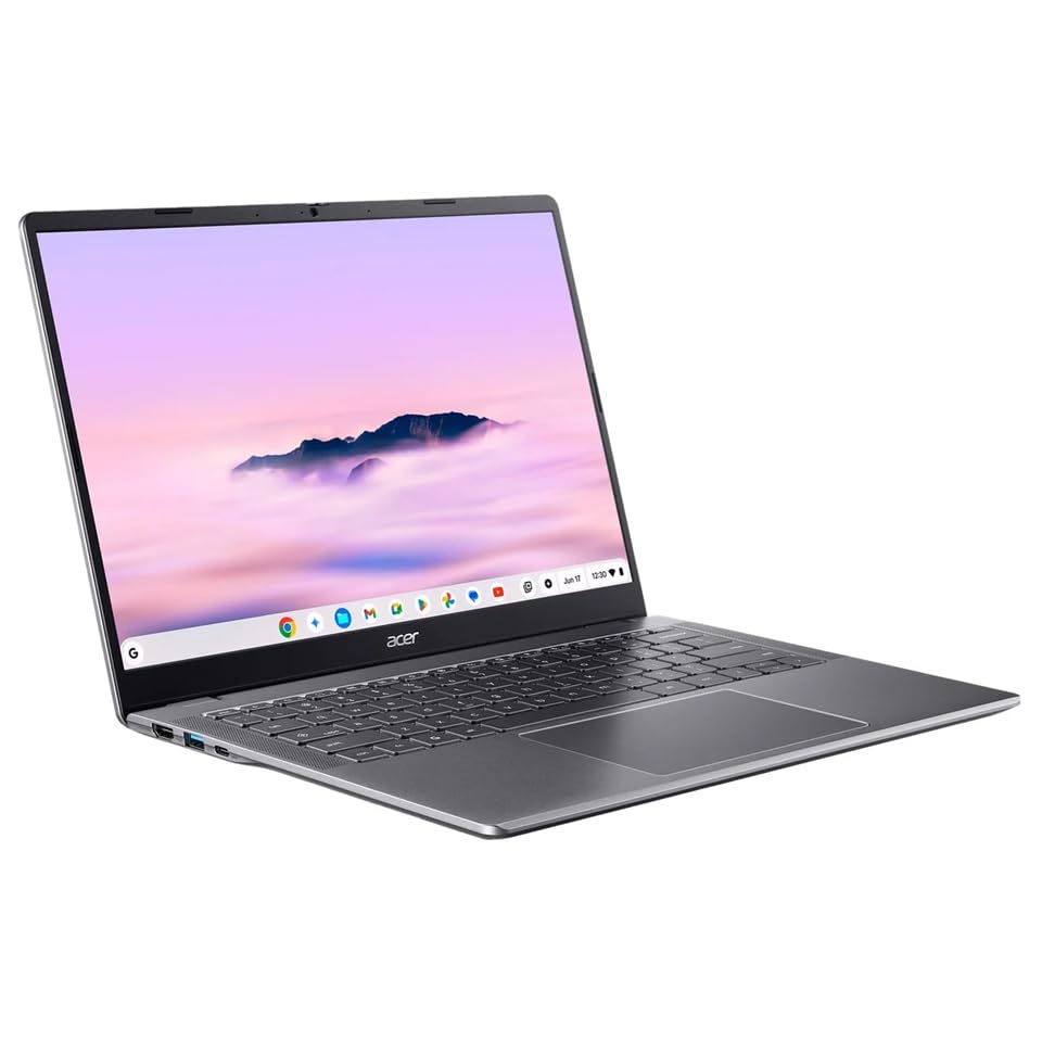 acer Chromebook Plus 514 14” Touchscreen Laptop with Google AI – Intel Core 3 Processor N355 – 1920 x 1200 - Chrome OS - 8GB RAM – 512GB SSD