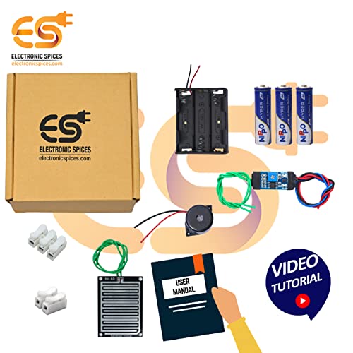 Image of Electronic Spices Diy Mini Rain Sensor Kit With User Mannual And Video Tutorial