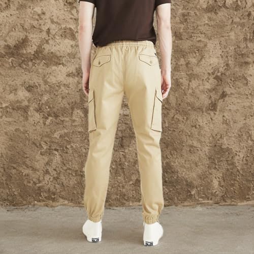 DOCKERS Men's Tapered Fit Cargo Jogger Pants4