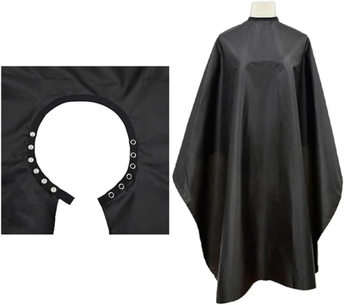 Snap Button Waterproof Hairdresser Apron Haircut Capes Salon Proof Styling Cloth Cutting Cape Gown