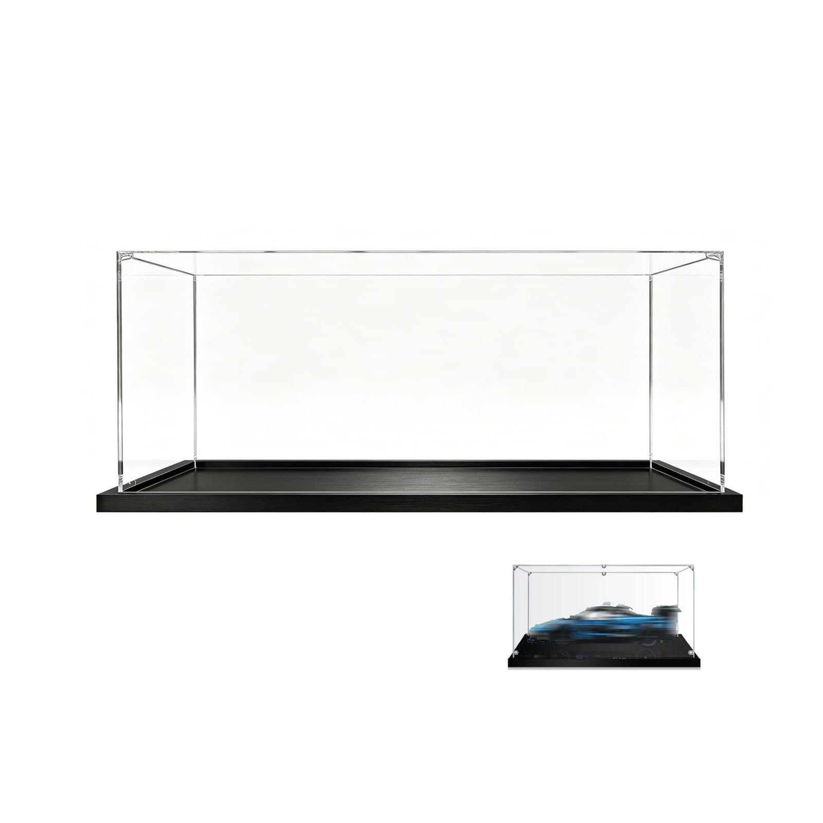 Acrylic Display Case for Lego 42123 Racing Model, Dustproof Clear Storage Box, UV Protection Display Box Compatible with 42123(Model Not Included) (2mm)