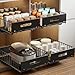 MUSTORN 2 Stück Teleskopschublade, Ausziehbare Schublade Küche Ohne Bohren Ausziehbarer Schrank Organizer Slide Out Drawer Cabinet Organizer-Schwarz(42cm T*30cm B*10cm H) Baby,Schwarz günstig Kaufen-MUSTORN 2 Stück Teleskopschublade, Ausziehbare Schublade Küche Ohne Bohren Ausziehbarer Schrank Organizer Slide Out Drawer Cabinet Organizer-Schwarz(42cm T*30cm B*10cm H)