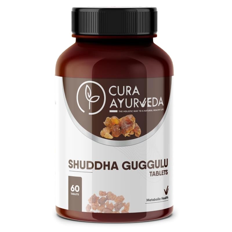 Cura Ayurveda Shuddha Guggulu Ayurvedic Tablets | Natural Joint Health and Wellness Support | Weight and Cholesterol Management | Stress Relief and Immunity Booster - 60 Tablets Pack (B0CFVQ7M7N) Amazon Price History, Amazon Price Tracker
