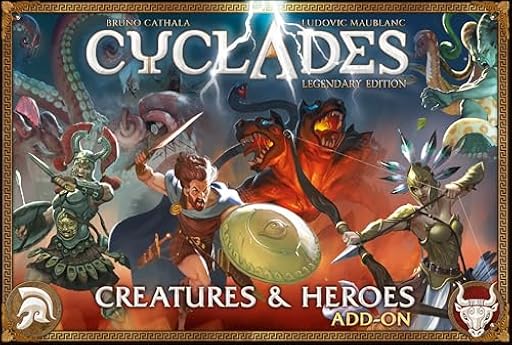 Cícladas: Criaturas & Héroes - 15 Figuras para Mejorar Las Criaturas y Héroes de Cícladas: Legendary Edition - De 2 a 6 Jugadores - A Partir de 14 Años | Ya disponible en tu tienda friki favorita! En mundofriki.es!