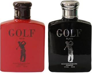 TWISHA Golf Black & Golf Red Cologne for Men 3.4oz/100ml, eau de parfum, (our impression of R.L.P.O.L.O Black and Red)