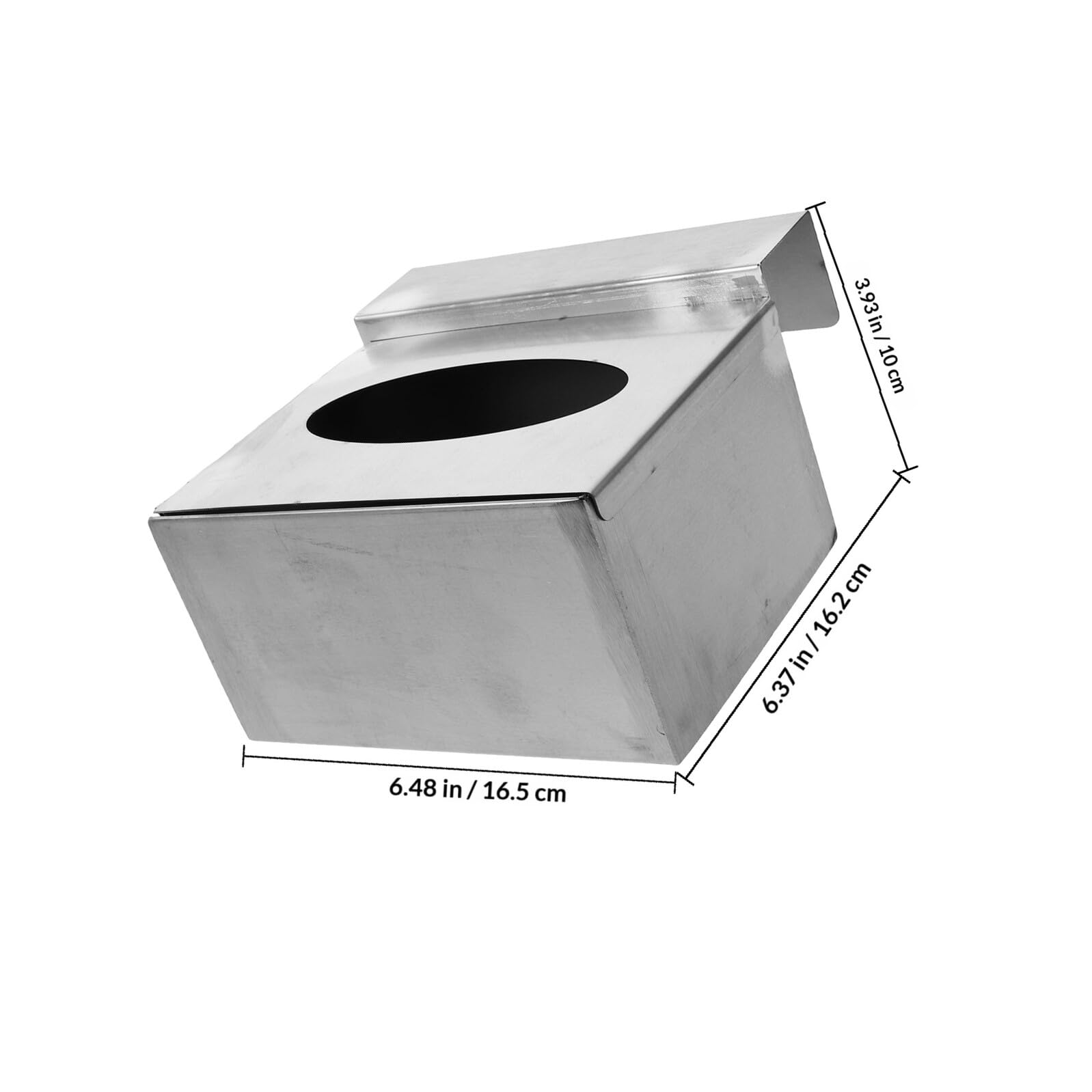 Soporte de Pared en Acero Inoxidable para Caja de Guantes de Diseño Ahorrador de Espacio Color Plata para Hospital y Cocina