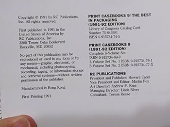 Hardcover The Best in Packaging Book