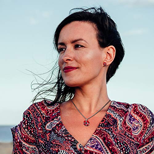 DEPHINI - Collana a forma di fiore, in argento