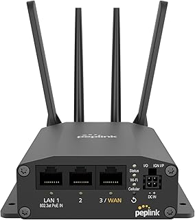 Peplink MAX BR1 Mini (CAT 7) | 2 x LAN Port, 1 x WAN Port| 1 x LTE Modem| Redundant SIM Slots | Include 1 Year PrimeCare | MAX-BR1-MINI-LTEA-US-T-PRM