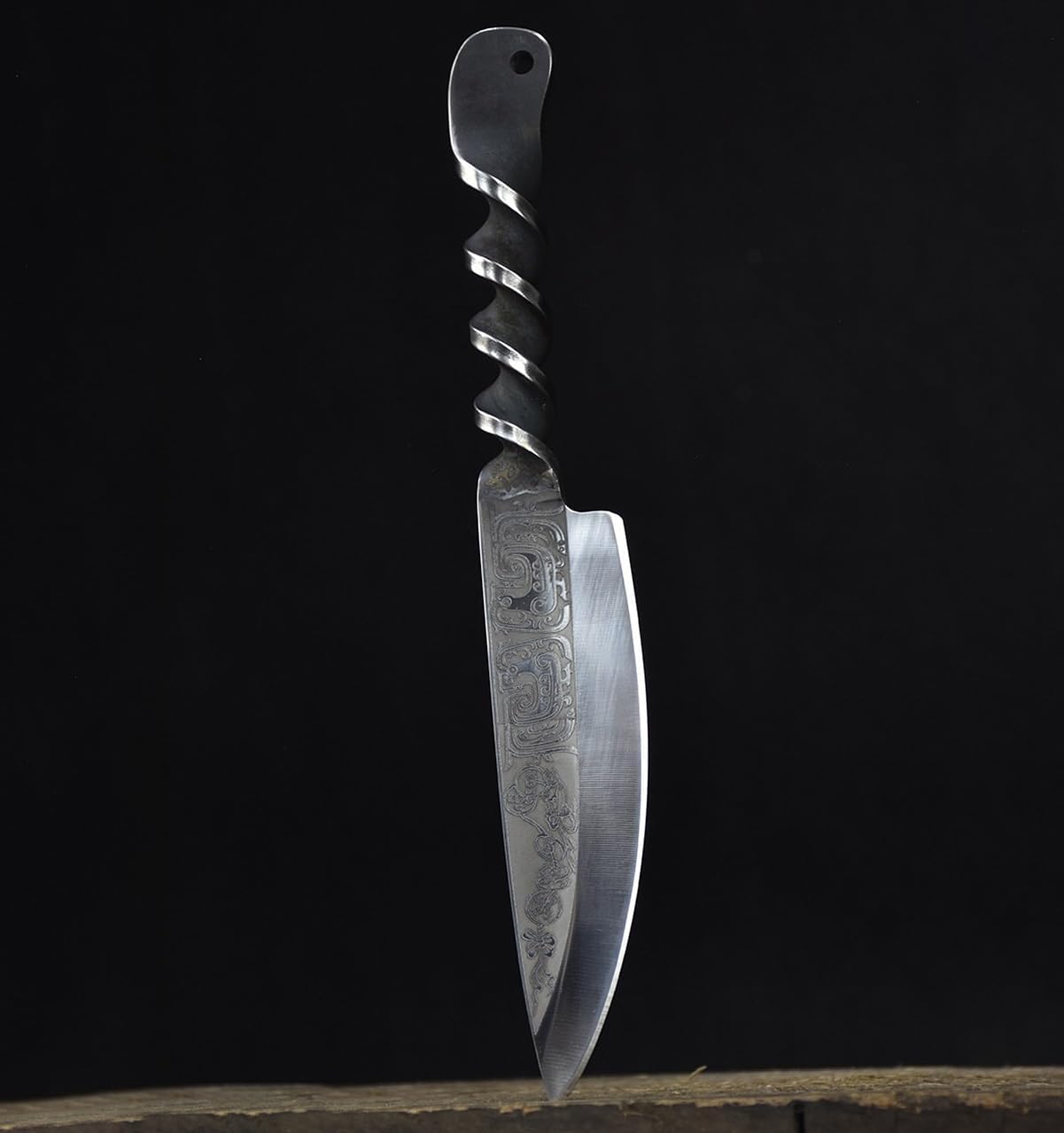 Meat Cleaver,Cleaver Knife 6 Inch Handmade Forged Utility Knife Sharp Chefs Cleaver Viking Hunting Longquan Kitchen Knives 7Cr17MoV Steel Handle, LAMAJIGA5844