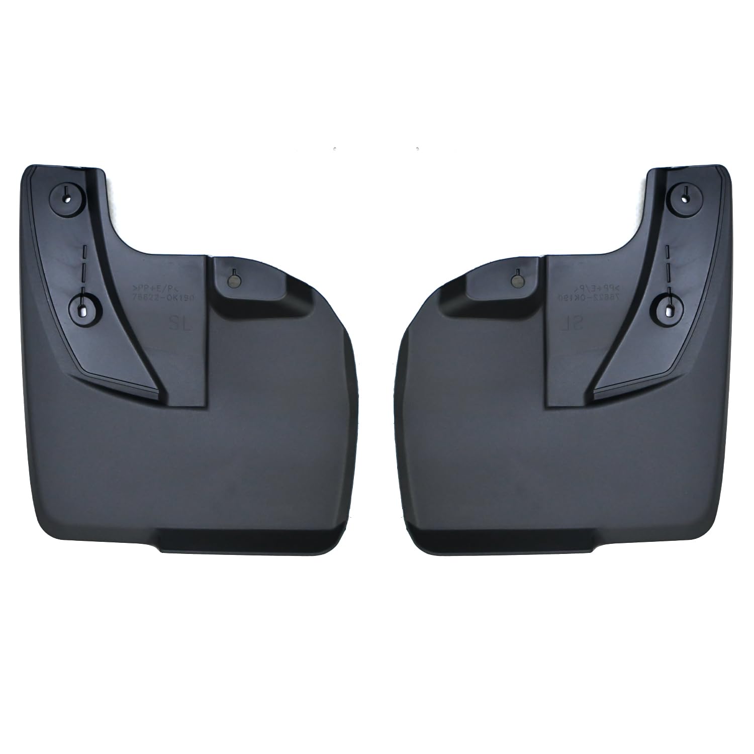 KMH Premium Mud Flaps Compatible with Toyota Fortuner Legender | Imported Quality Mud Splash Guards Shields, Durable Protection for Your Vehicle (Set of 4, Black)-image-2