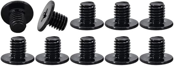 Laptopdiyparts M.2/NGFF SSD, WiFi, Wireless LAN Card, Mounting Screws, M2 x 3, Screw Head 0.2 inch (5 mm) Diameter (Black, 10 Pieces)