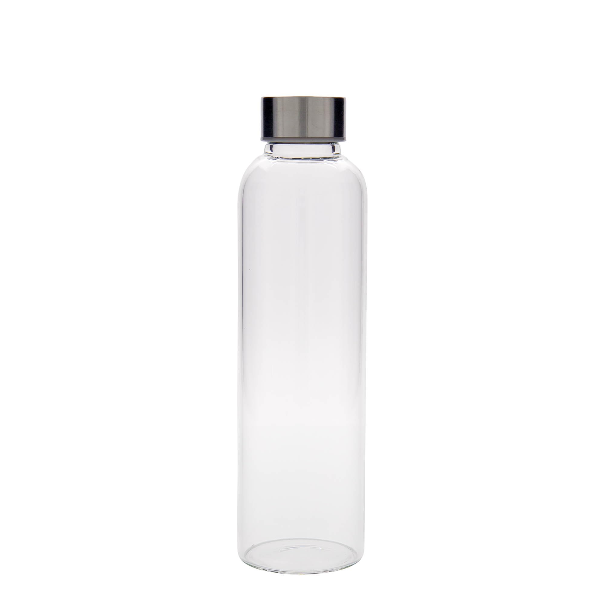 Set di 6 borracce Perseus da 500 ml in vetro trasparente con tappo a vite in metallo