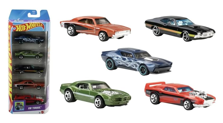 Hot Wheels Torque 5 Pack 1:64 Escala Vehículos Diecast miniatura 1