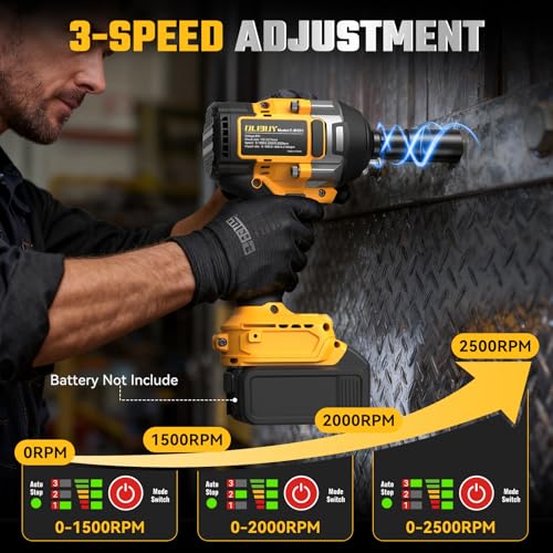 Cordless Impact Wrench for De-walt 20V Battery - image 2
