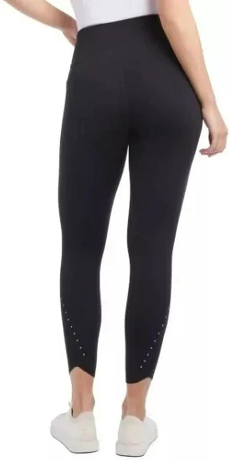 Danskin Women's High Rise Brushed Leggings with Side Pockets - Image 3