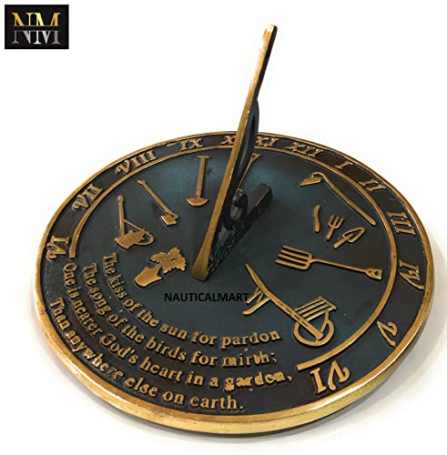 NauticalMart Brass Sundial Kiss of The Sun