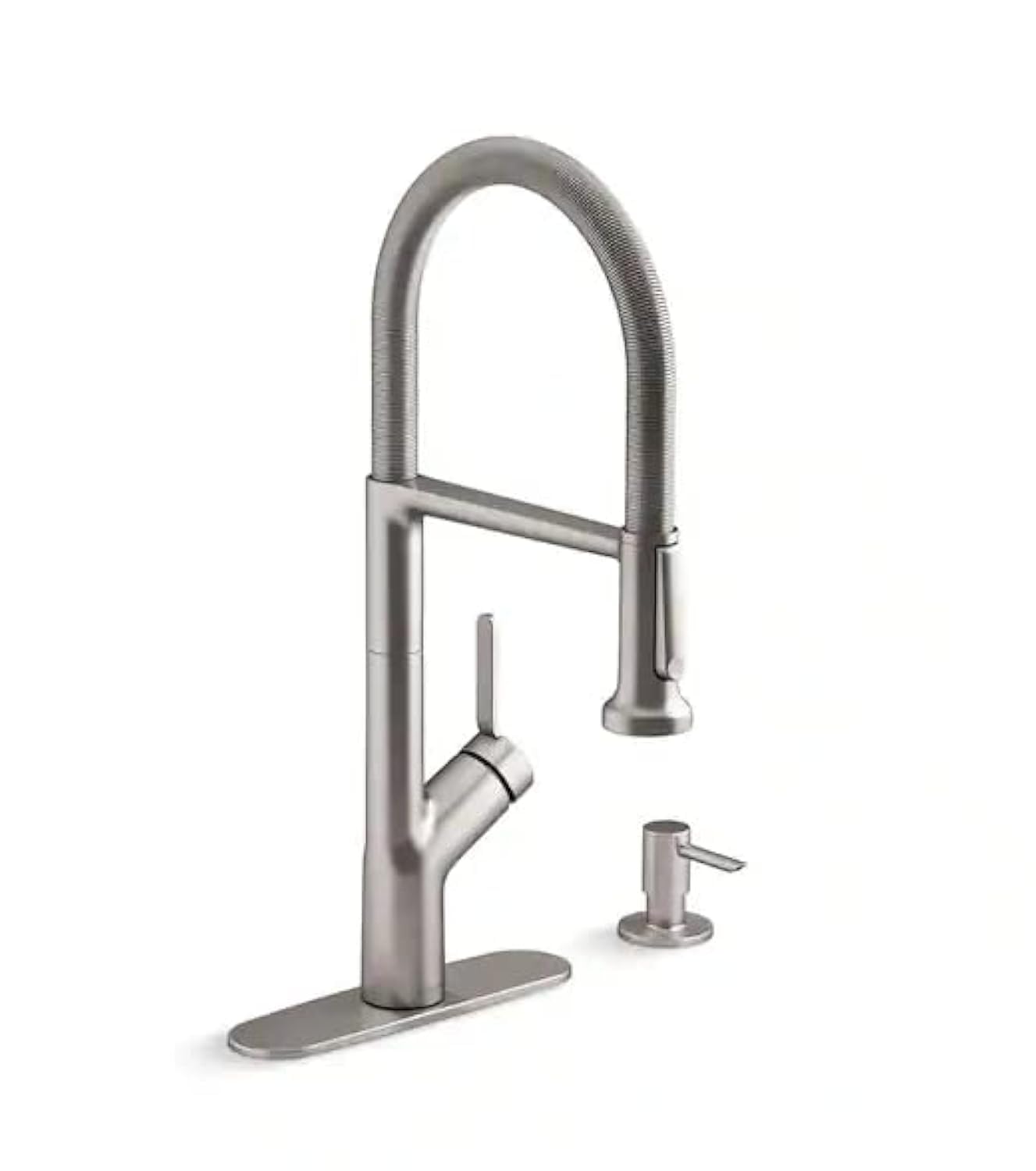 Mitigeur de cuisine Kohler Setra avec douchette extractible et distributeur de savon