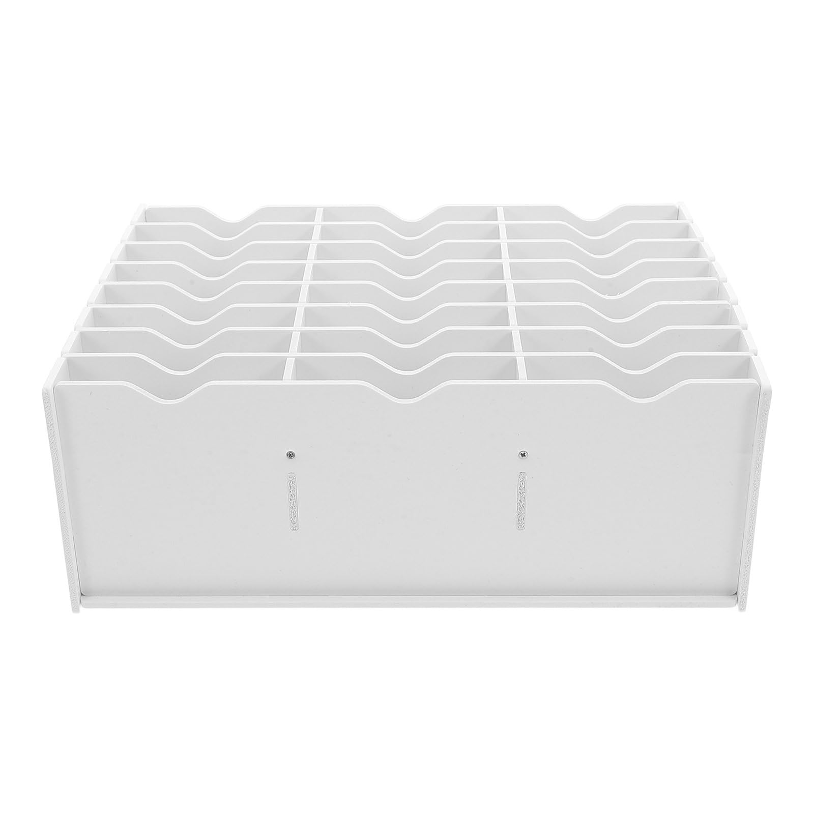 Organizer da Scrivania in Plastica Scomparti con Porta Cellulare e Porta Timbri Contenitore Compatto per Ufficio e Casa Supporto Multiuso per Accessori da Scrivania e Materiale