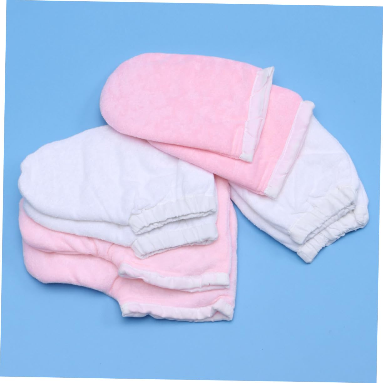 Healeved 4 Pares accesorios de belleza guantes Calentador de cera de parafina para manos y pies. guantes y patucos de parafina light skincare cubierta de pie de belleza simple