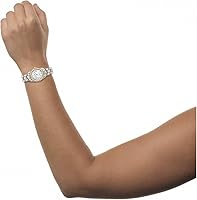 Vista 3 de Citizen Eco-Drive - Reloj clásico de cuarzo para mujer, acero inoxidable, diamante, dos tonos (Modelo EW1824-57D), Bitono, Case diameter-dimension