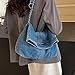 Imagen de Farcauo Bolso de mezclilla Y3k Bag Vintage Jean Tote Bolsos para Mujeres Denim Crossbody Bolsas Gran Capacidad Azul Claro Jean Tote Bolsas