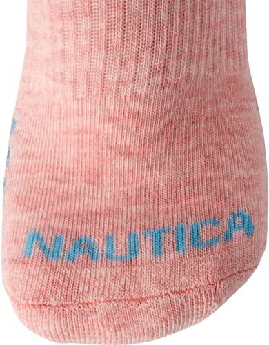 Image of Nautica Womens Low Cut Socks - 6 Pack Soft Stretch Breathable Mesh Cushioned Athletic Performance No Show Socks for Women