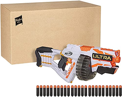 NERF Ultra One Motorized Blaster in recycelbarer Verpackung, 25 Nerf Ultra Darts + 2X Panasonic EVOLTA C-Alkalibatterien… – Bild 3