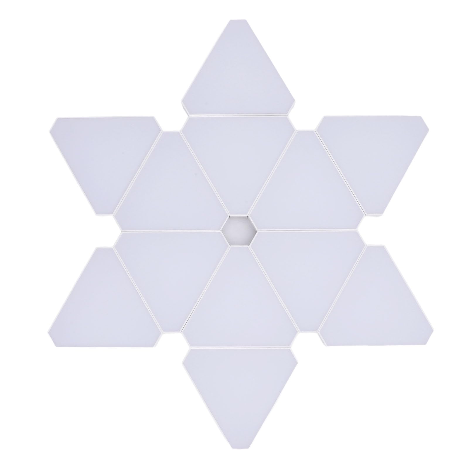 Alomejor Dreieckiges Lichtpanel, RGB-LED-Wandleuchten mit Bluetooth-App-Fernbedienung für die Gaming-Zimmer-Dekoration, 16 Millionen Farben, Musiksynchronisation
