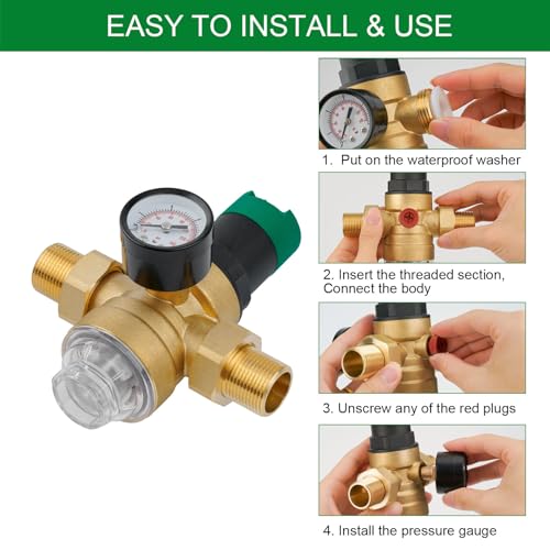 Regulador de presión de agua DN20 de latón resistente para proteger tuberías en edificios 5